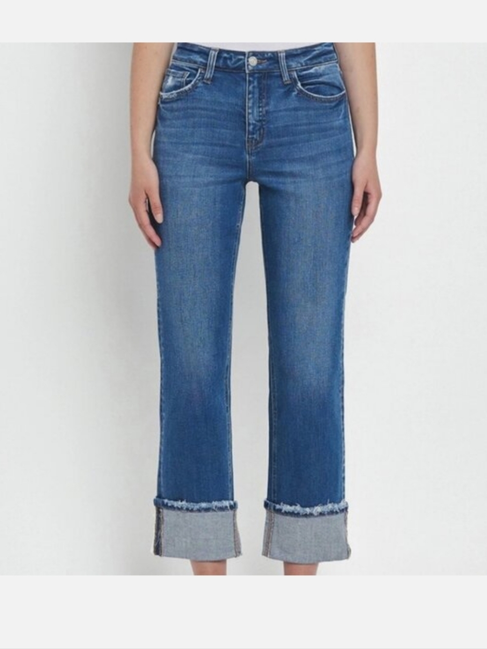 Vervet Victoria Cropped Cuffed  Jeans
